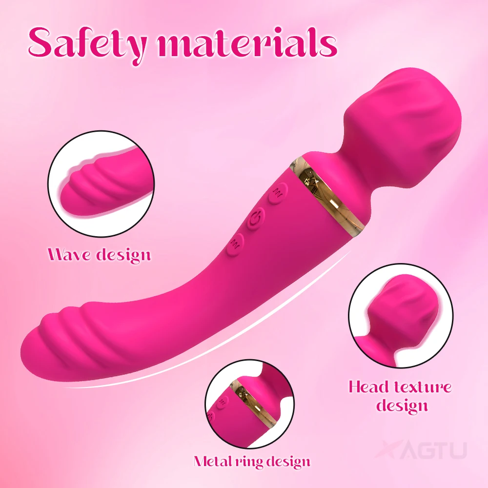 AV Magic Wand Massage G-spot Vibrator Clitoral Stimulator Female Masturbation Dildos Vibrator for Women Rechargeable