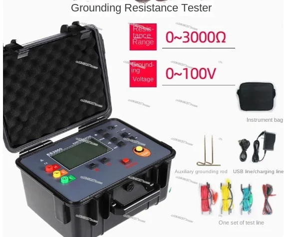 Grounding Resistance Tester FR3010 Soil Resistivity Test ES3002 Lightning Resistance Tester