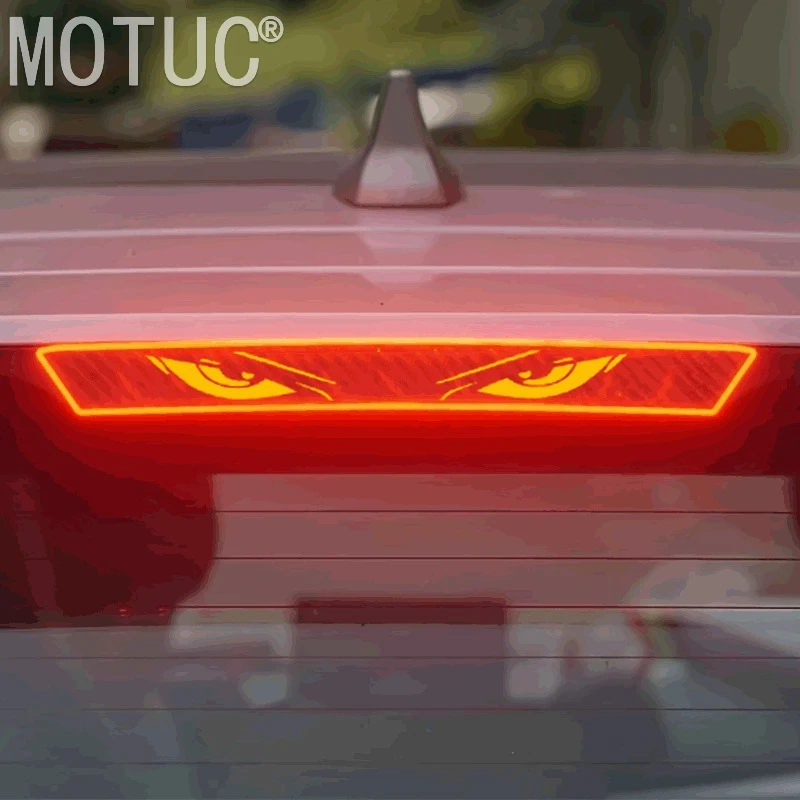 

1PC Devil Eye Car Brake Light Sticker Anime Style Self-adhesive Auto Window Vinyl Decal Modified Decorattion