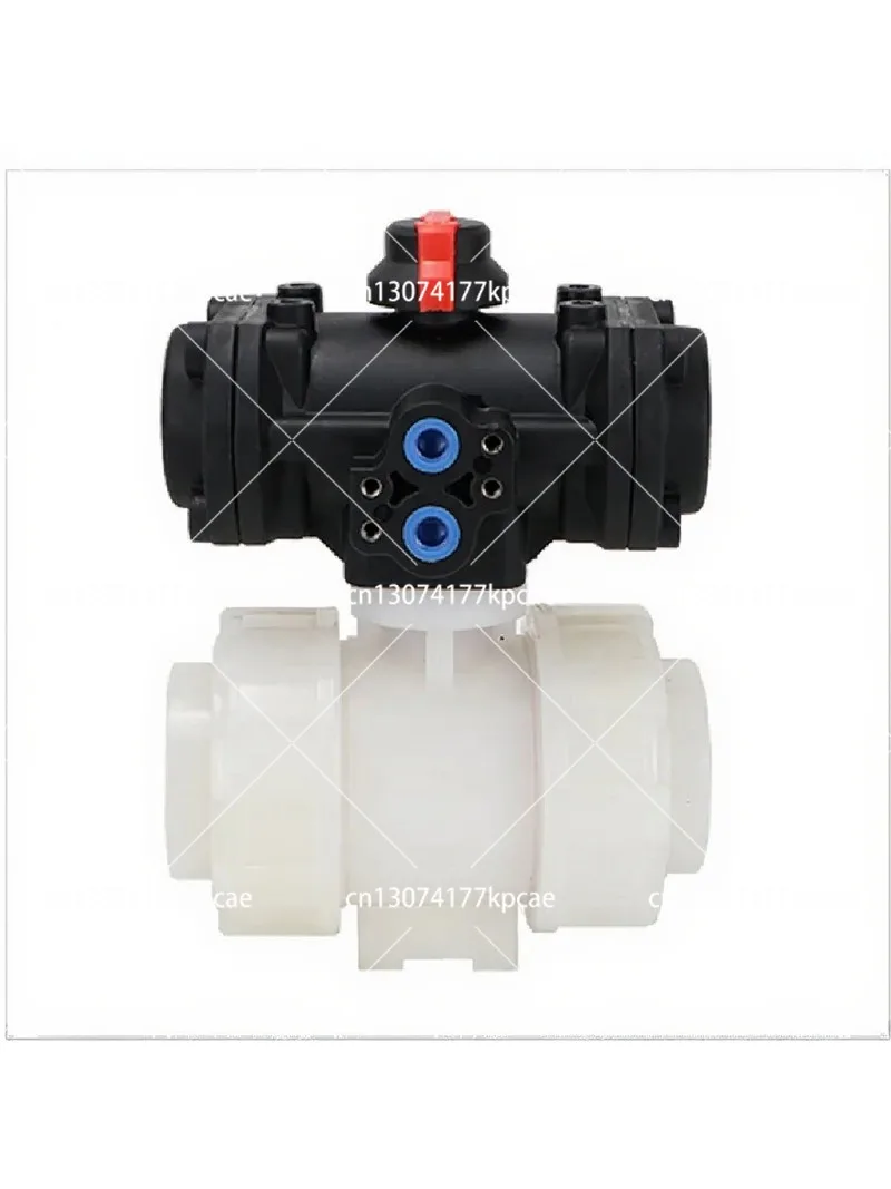 Pneumatic PVDF Ball Valve, Plastic Ball Valve with Double Valve Actuator