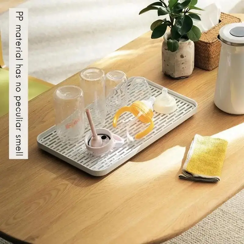 Kitchen Drain Tray Double Layer Rectangular Durable Drain Basket for Fresh Fruit Tea Snack Serving Party Gathering