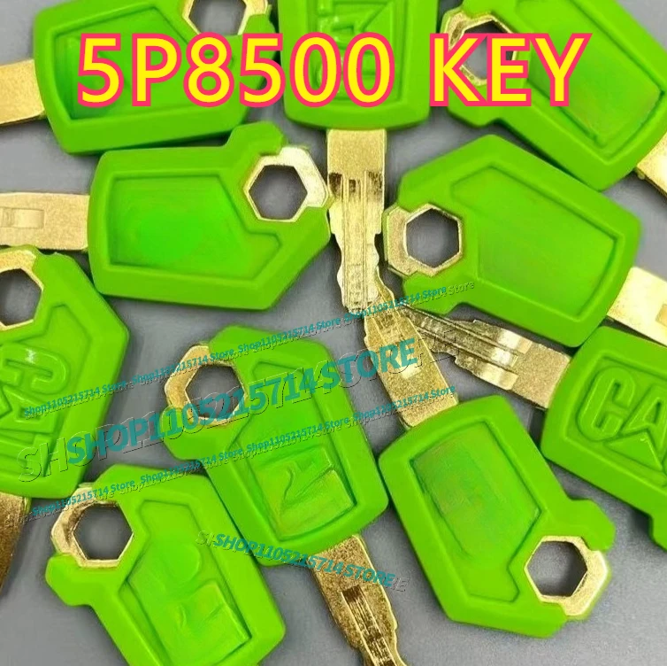

10/5/1pcs New Ignition Keys 5P8500 Green Exquisite Key for CATE305.5 307 313 320D2GCE2 Excavator Key