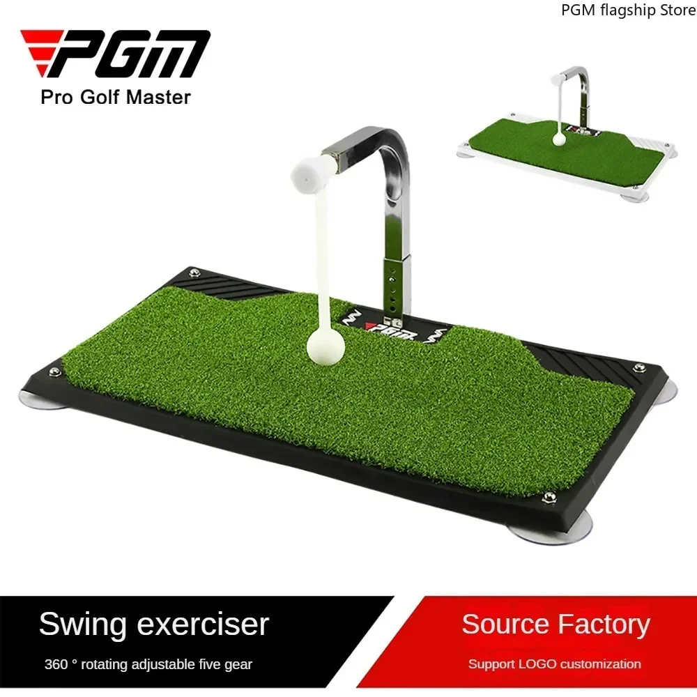 PGM Golf Swing Trainer Indoor Golf Swing Trainer 360° Rotation Adjustable Height Stand HL005