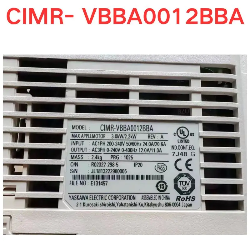 Used OEM disassembled parts CIMR- VBBA0012BBA Frequency converter Functional test OK