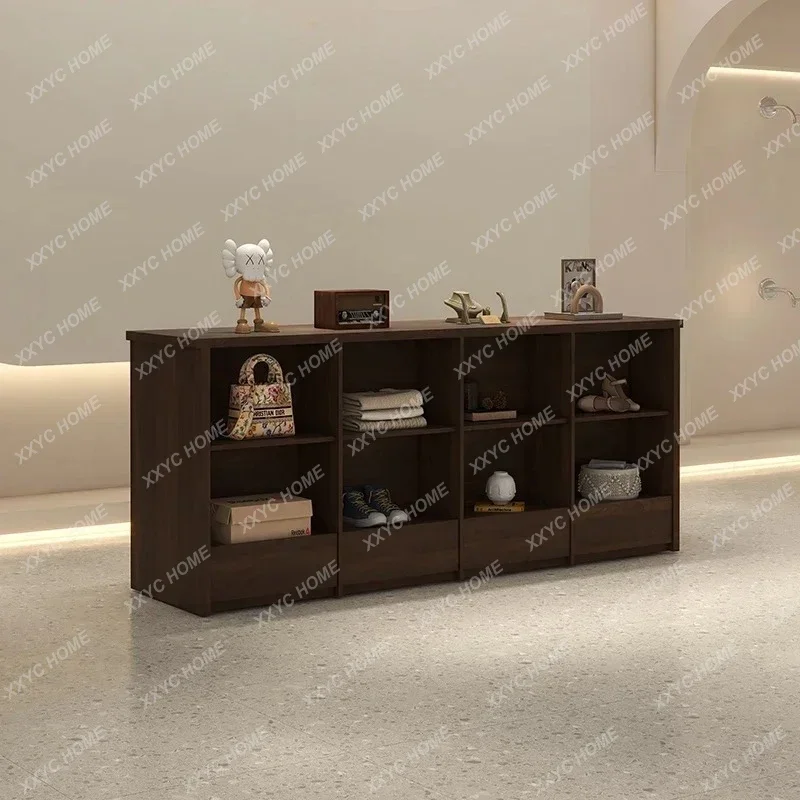 

Simple Modern Clothing Store Double-Sided Checkered Island Display Table