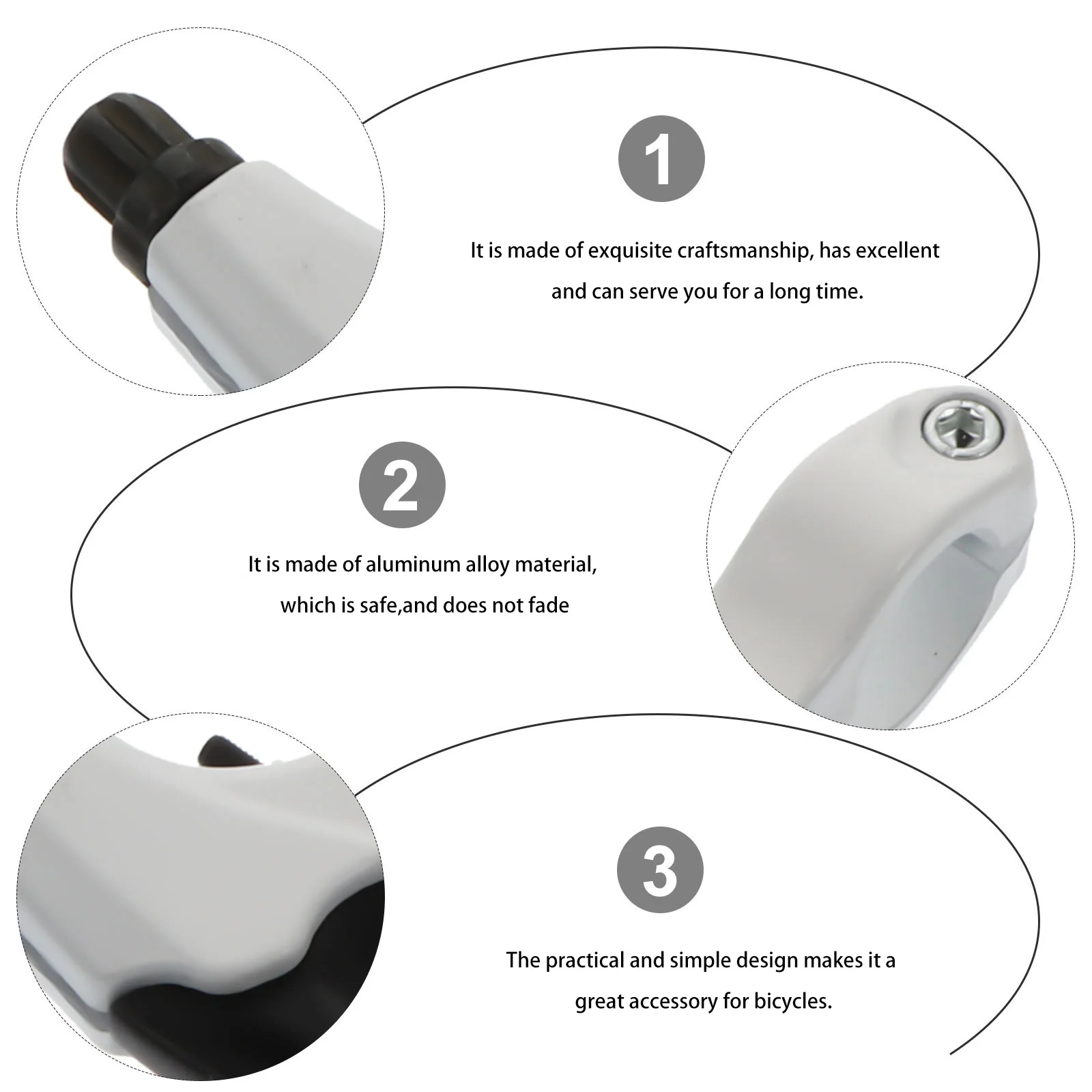 

1Pair Bike Brake Handle Aluminum Alloy Mountain Bike Lever Arm Brake Child Bicycle Repair Accessories Durable Rustproof