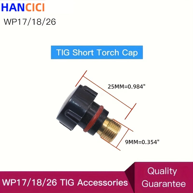 Accessori per saldatrici TIG WP17 W26 WP18 testa della torcia per saldatura TIG tappo posteriore TIG corto medio lungo con O-Ring