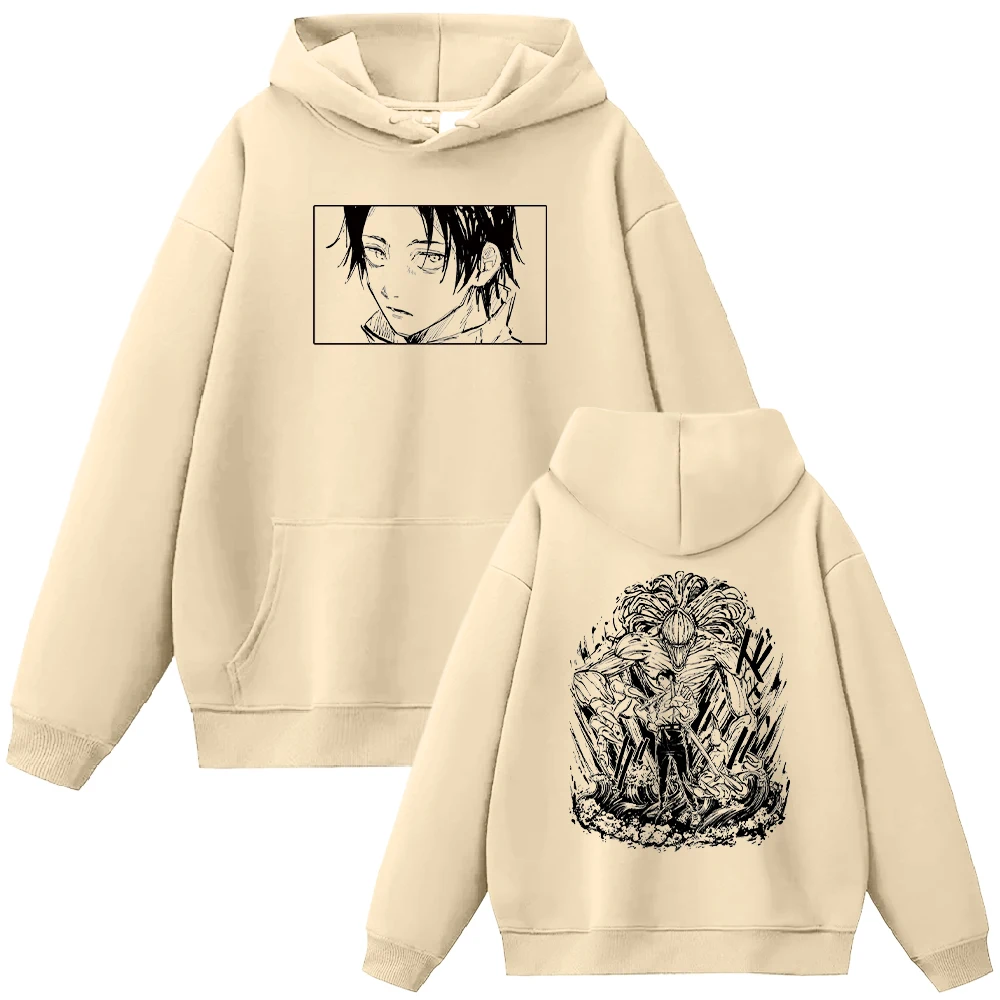 Japanese Anime Jujutsu Kaisen Okkotsu Yuta Hoodies Men Women Manga Sweatshirts Oversized Fall Winter Casual Fleece Streetwear