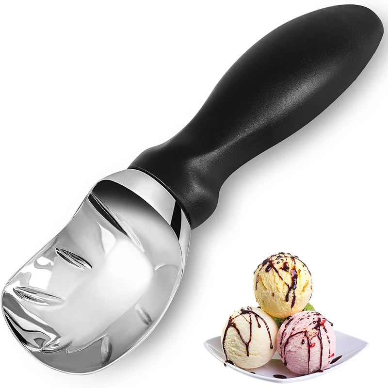 

Ice Cream Scoops Stacks Stainless Steel Ice Cream Digger Fruit Non-stick Ice Cream Spoon Kitchen Tools For Home Cake