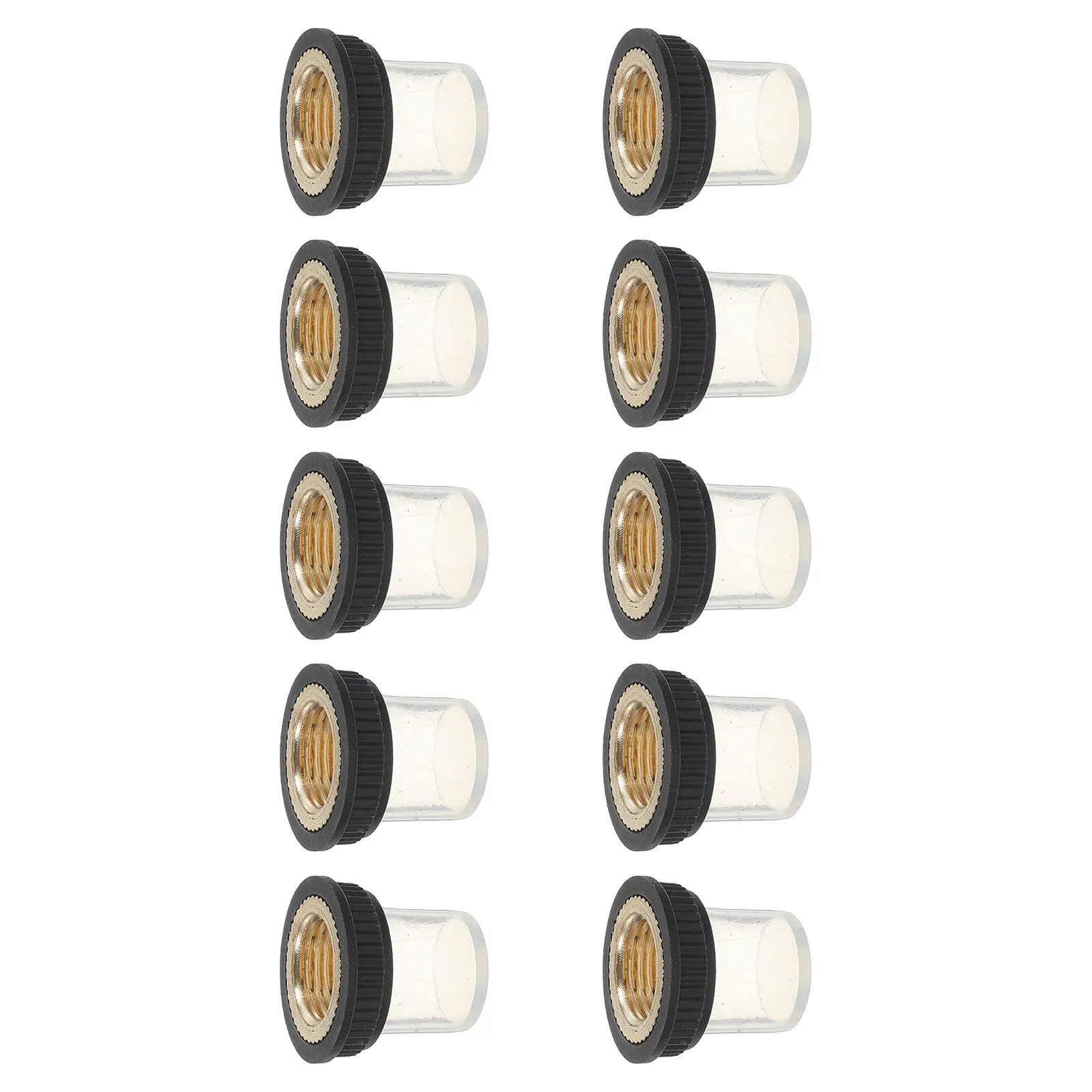 10pcs Silicone Circuit Breaker Dust Cover 10mm Inner Thread Protective Boot for Panel Mount Breaker Cap Waterproof Flat Head