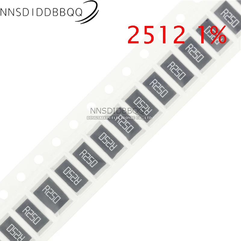 50pcs 2512 1% SMD resistor 0R ~ 10M 1W 0 1 10 100 150 220 330 ohm 1K 2.2K 10K 100K 220K 0R 1R 10R 100R 150R 220R 330R 470R 1M