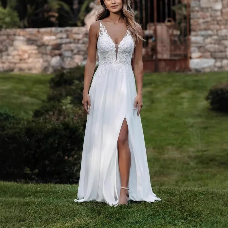 Side Slit Wedding D… - image
