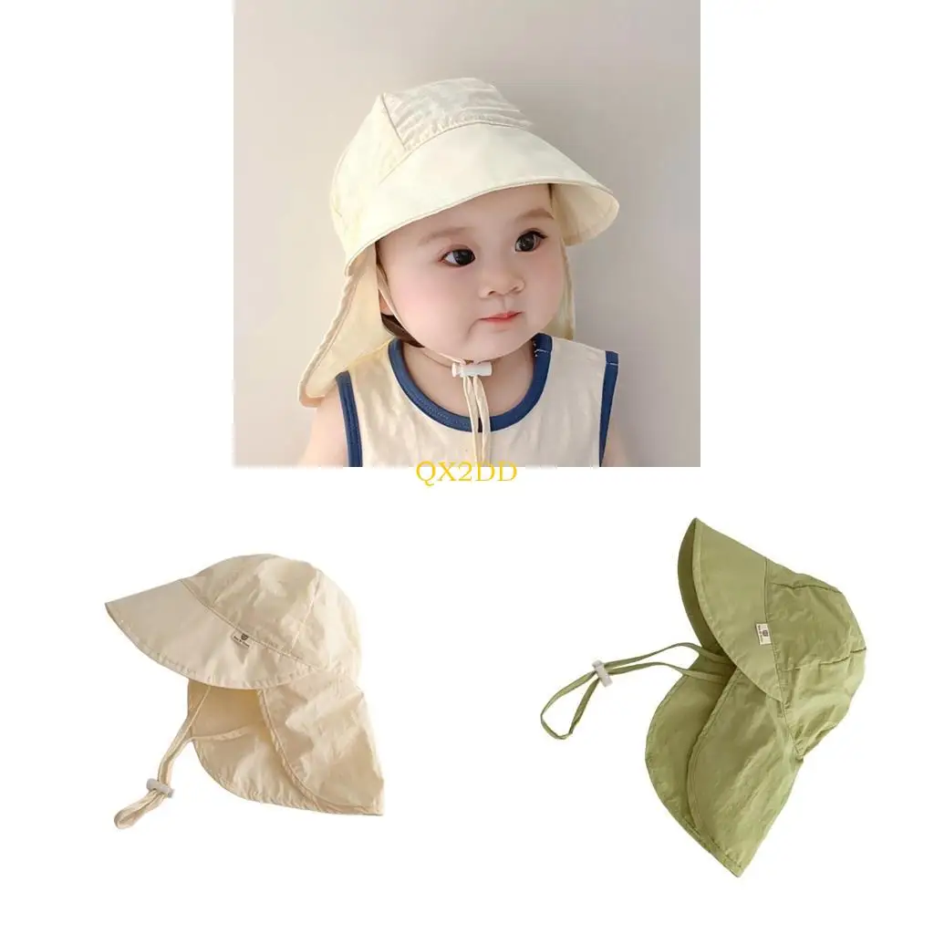 

QX2D Baby Hat with Wide Brim Fast drying Kids Hat Comfortable Baby Hat Lightweight