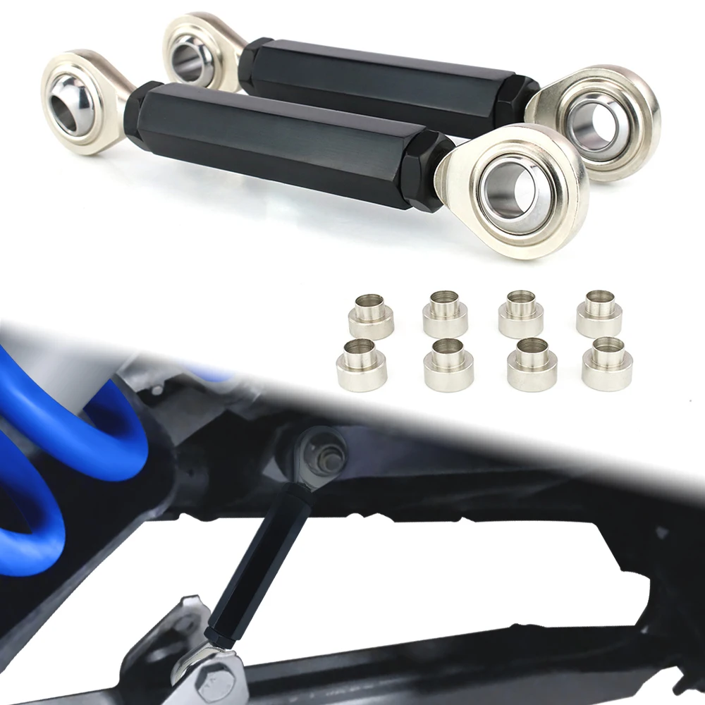 

Motorcycle Front Sway Bar End Links Kit Fit For Polaris RZR PRO XP 4 PRO XP 2020-2024 TURBO PRO XP 2020 Extendable Adjustable