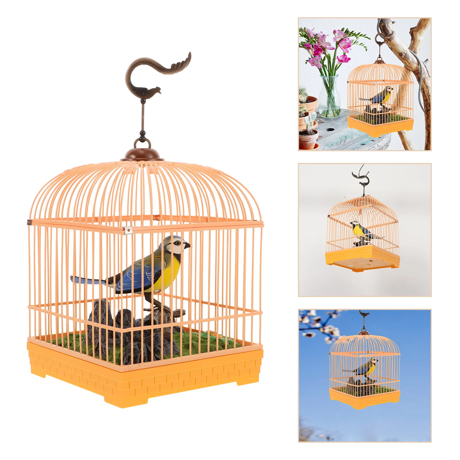 realistic-singing-chirping-bird-cage-electronic-pet-sound-activated-decor-for-desk-shelf-interactive