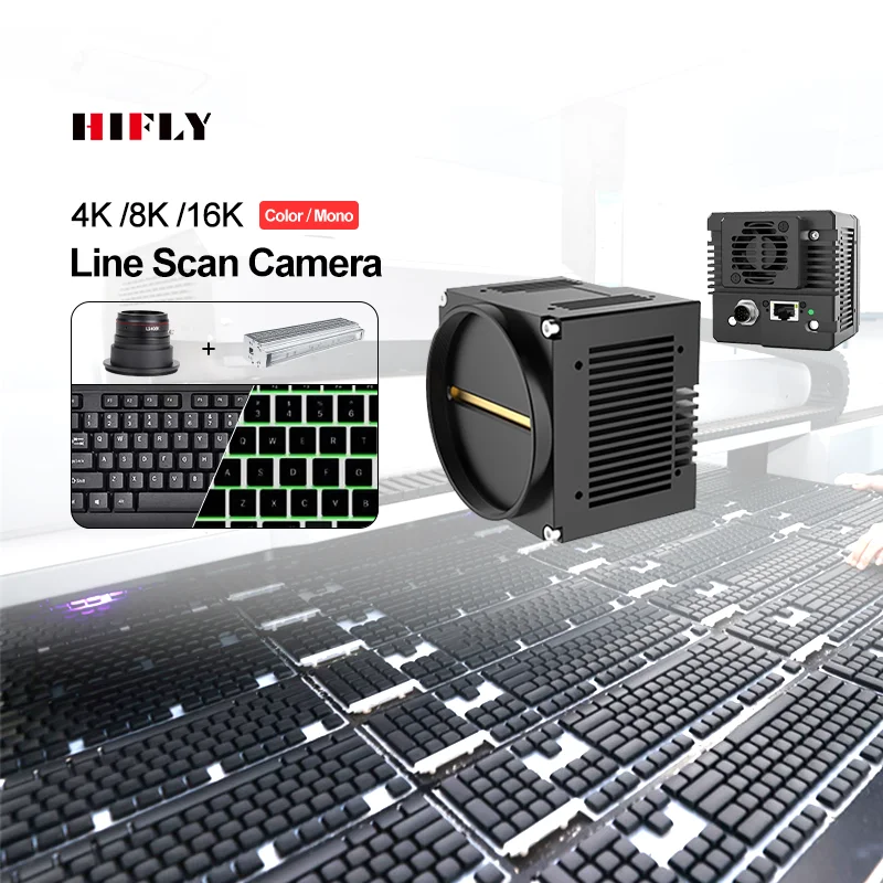 NEW High-tech TDI 10GigE High Line Rate 144KHz 4K 8K 16K 8192*256 Line Scan Industrial Camera