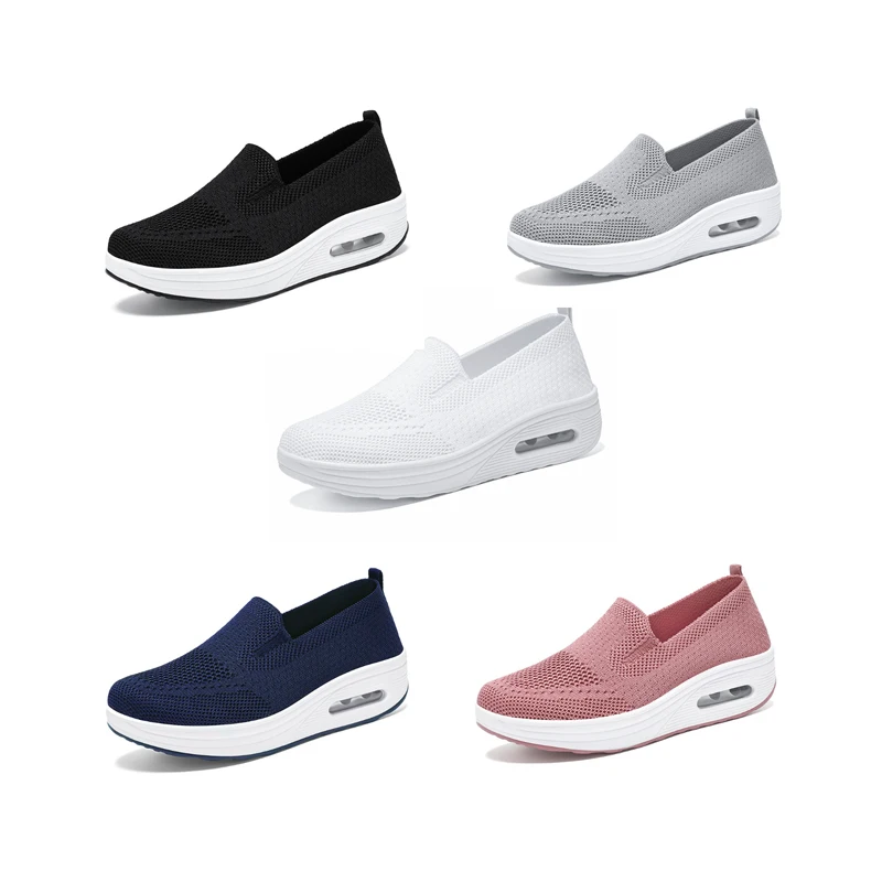 

Summer Women's Sneakers Casual Female Vulcanized Shoes Slip-on Tennis Platform Sports Shoes Loafers Plus Size Women Sneakers