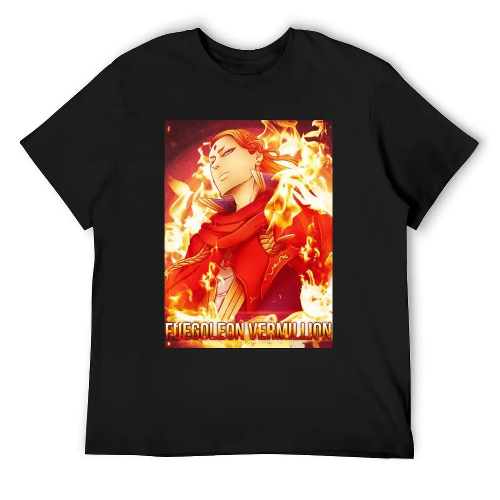 

Fuegoleon Vermillion Premium . T-Shirt quick drying croswit shirt man vintage anime shirt graphic t shirts mens cotton t shirts