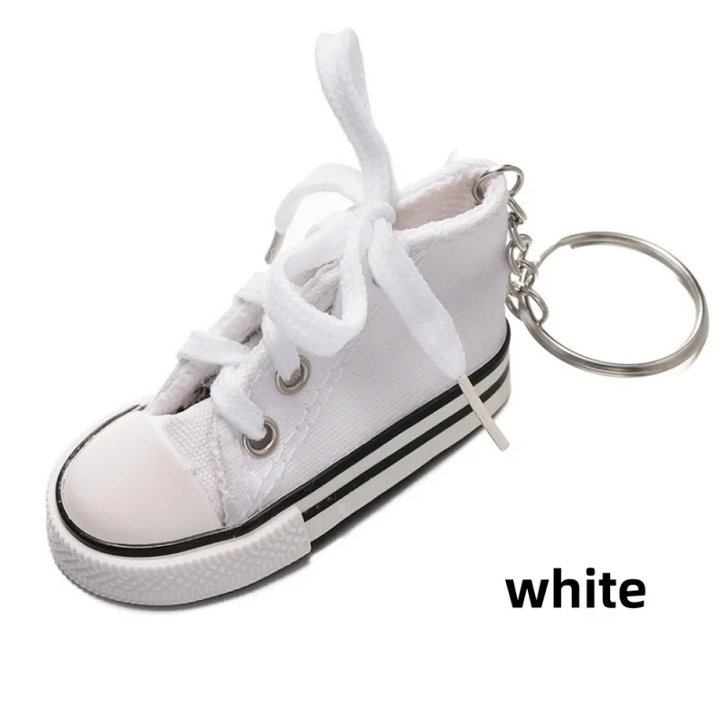 2 Stücke Neuheit 3 Zoll Sneaker Schlüsselanhänger Motorrad Fahrrad Leinwand Form Schuh, Tennisschuh Schlüsselanhänger Motorrad Stativ Schuhüberzüge – Detail 7
