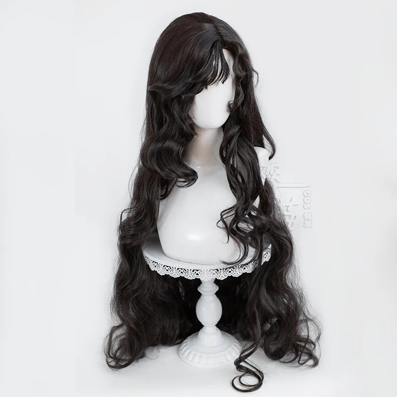 Game Reverse 1999 Isolde Cosplay Wig 105CM Black Heat Resistant Synthetic Hair Anime Isolde Cosplay Wigs Halloween Men Women Wig