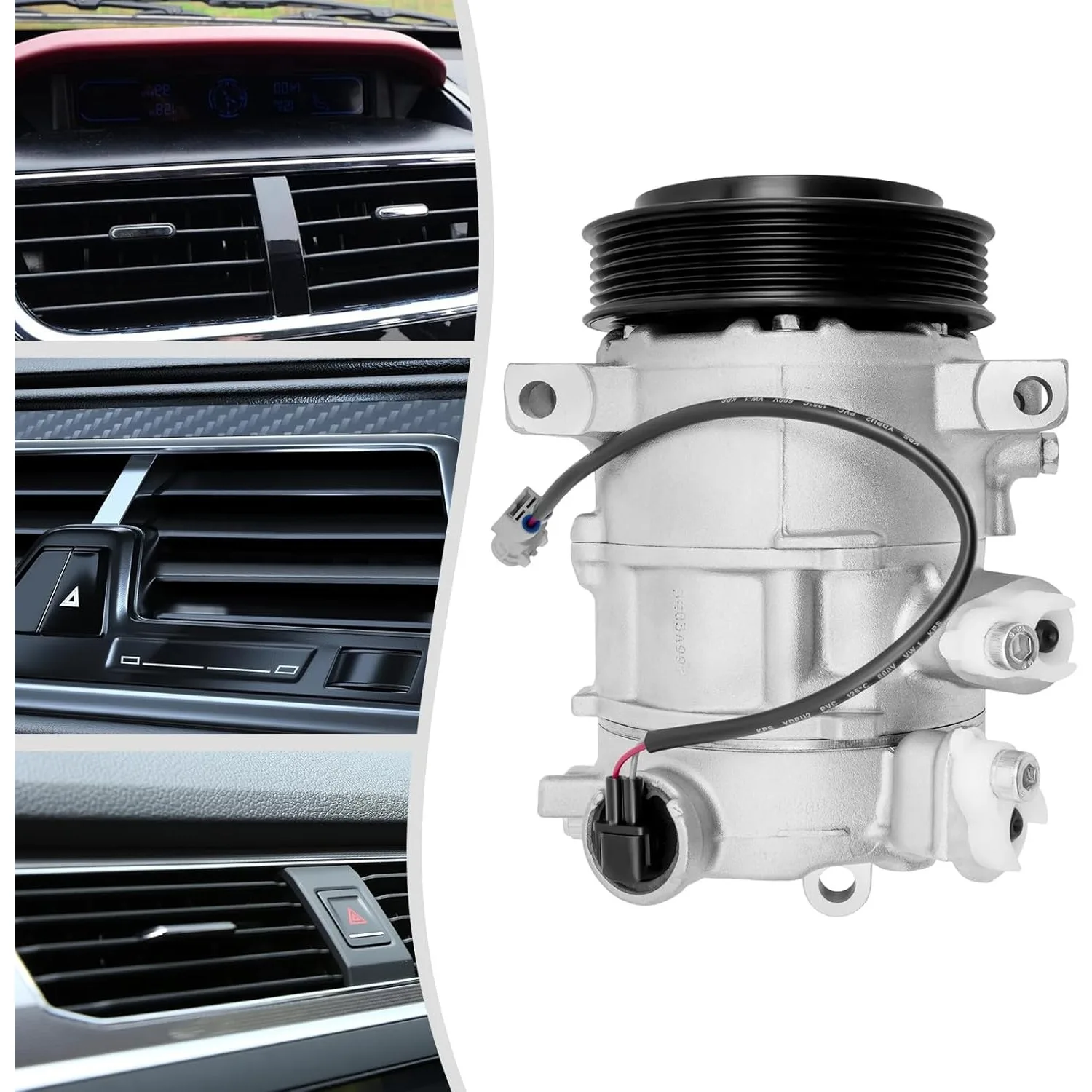 A/C コンプレッサー交換用自動車用エアコンコンプレッサー、クラッチ付き、ジープコンパスパトリオット 2009-2017 2.0L 2.4L および A 用