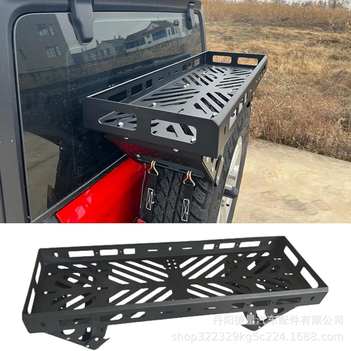 

Cross-border wholesale is suitable for Wrangler overbearing Liema spare tire rack Multifunctional rack Spare tire rack