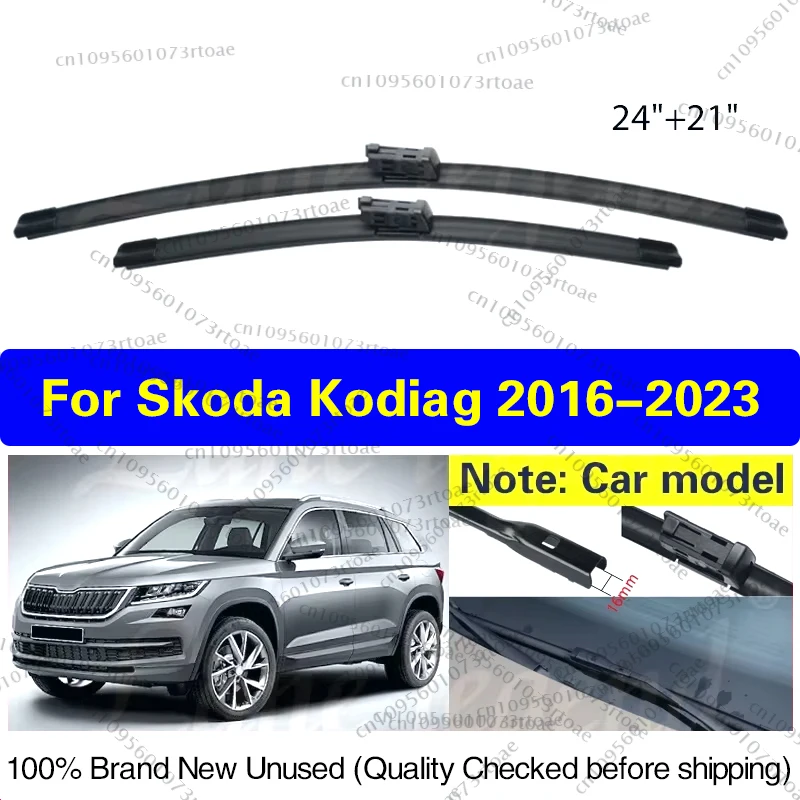 

Car Wiper Blade Front Window Windscreen Windshield Rubber Refill Wiper For Skoda Kodiaq 2016 - 2023 LHD 24"+21" Car Accessories