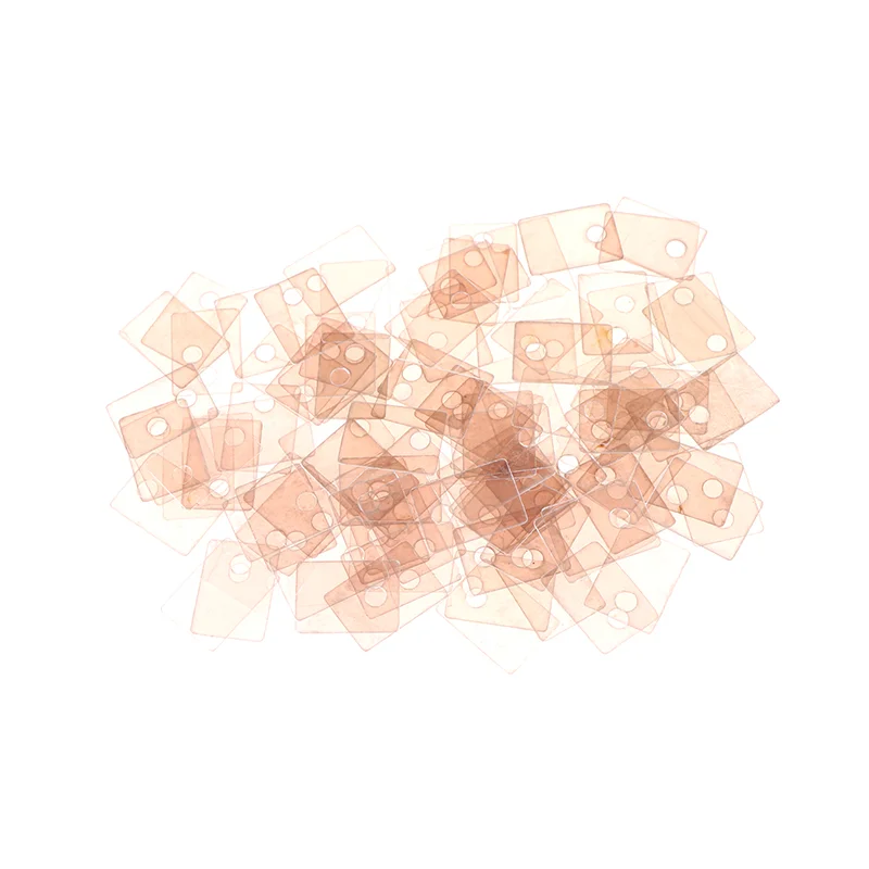 100PCS TO-220 Mica Insulation Pad Heat Insulation To-220 Insulation Pads Silicone Mica Sheet Insulation