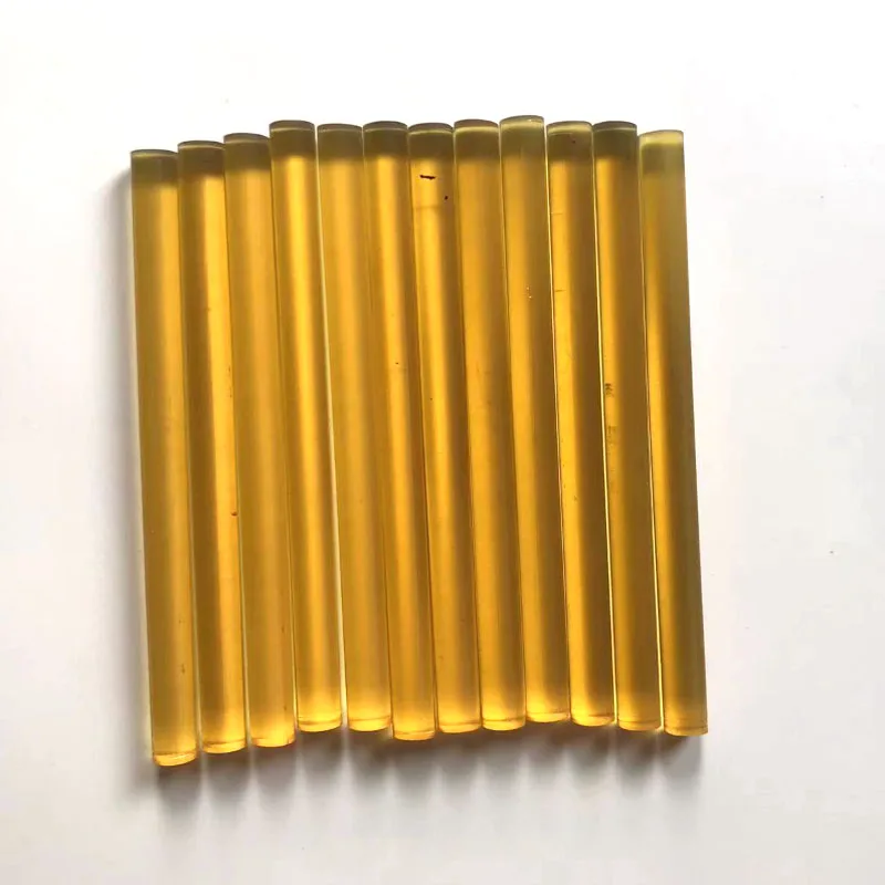 12 pz/pacco Stick di colla per cheratina Hotmelt Stick di colla per pistola a caldo di fusione di alta qualità giallo nero bianco colore marrone