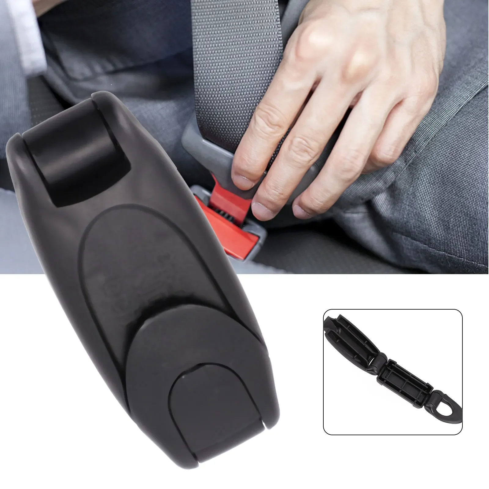 1/2pcs Car Safety Seat Belt Buckle Clips Seatbelt Stopper Adjuster Clip To Relax Shoulder Neck Strap Clips Interior Accessories