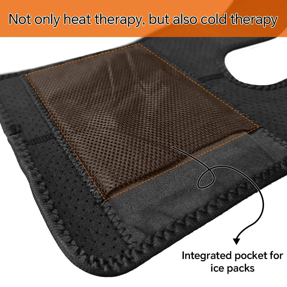 Electric Knee Protection USB Powered Heating Knee Support Belt Warmth Tool with 3 Temperature Adjustable Single Button Operation