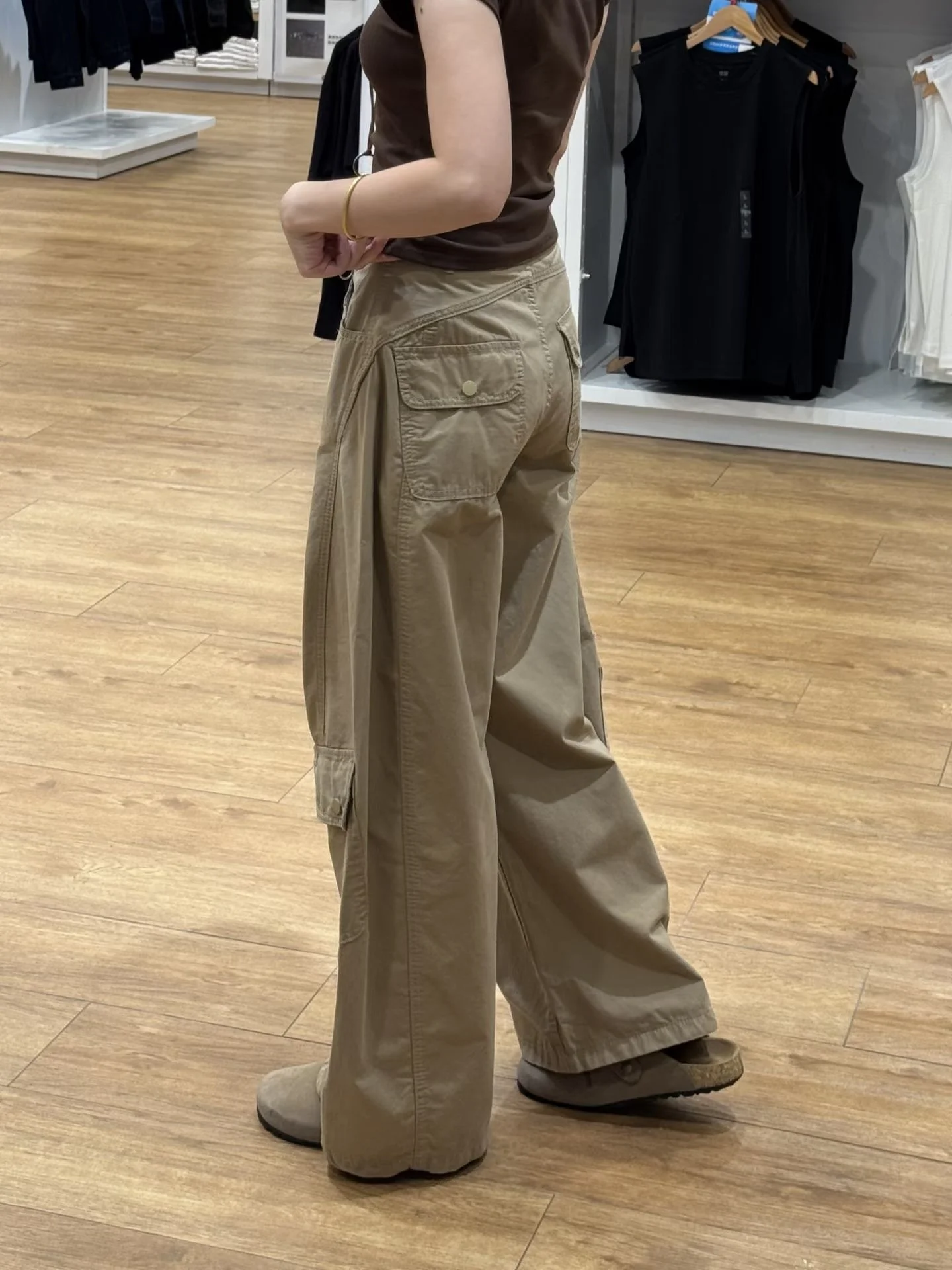 Grande taille rétro américain décontracté vêtements de travail jean femmes ample taille haute mince droite jambe large pantalon automne Faion grande taille