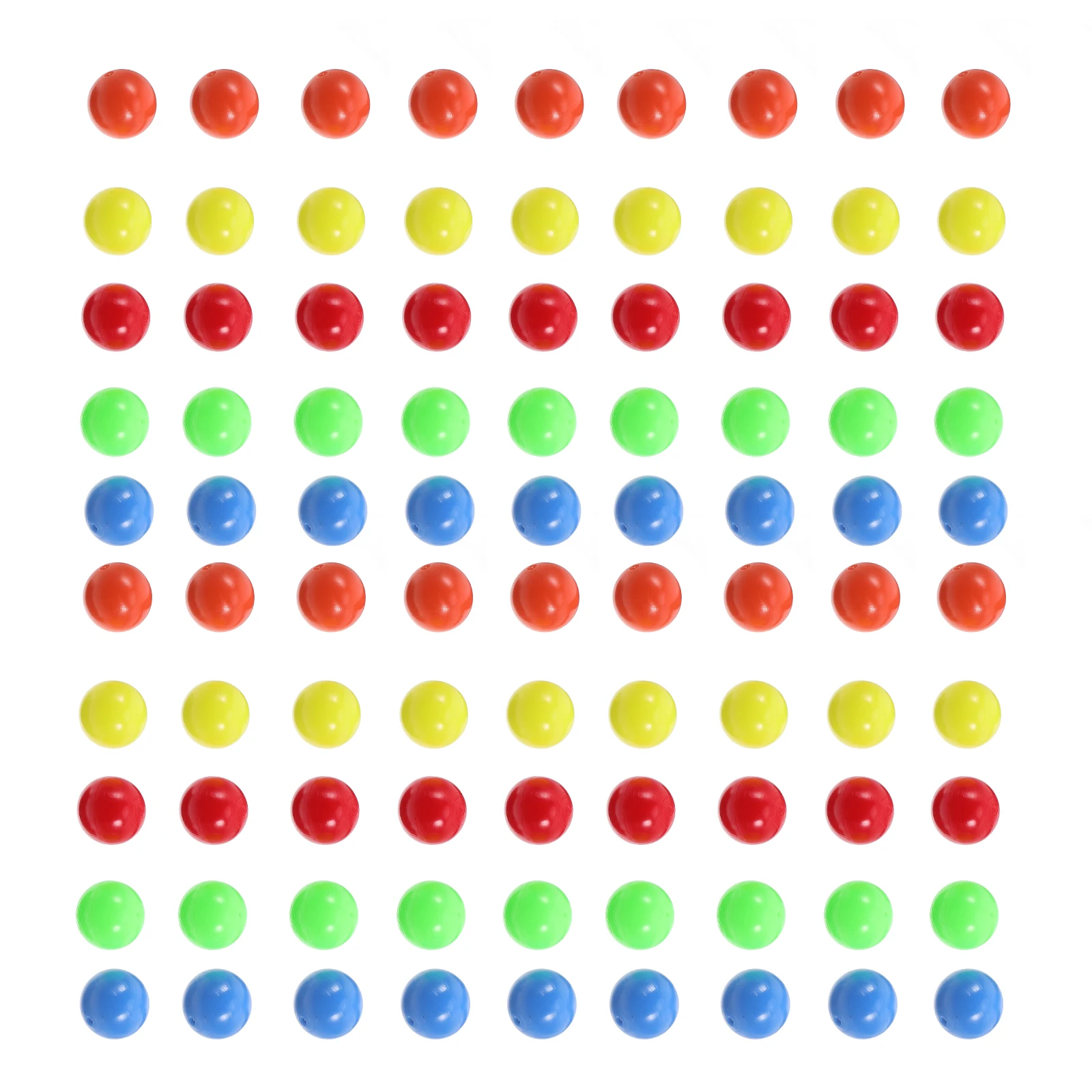 

100pcs Counting 15mm Plastic Colored Balls for Math Teaching Supplies Probability Learning Small Balls Primary School