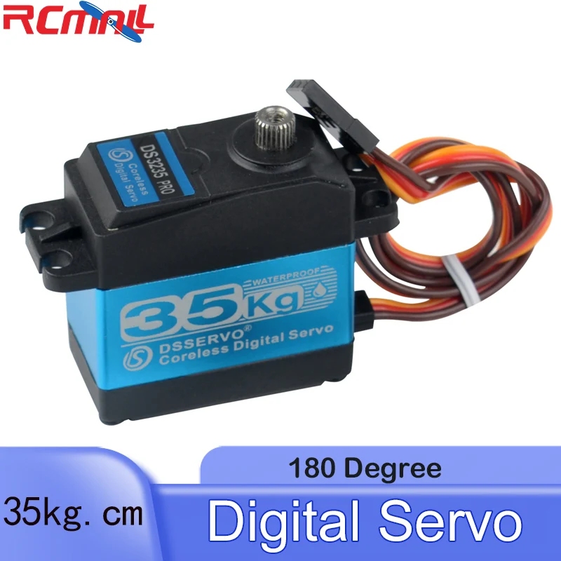 Digital Servo DS3235 PRO Coreless Motor 35KG High Torque Metal Gear Waterproof with 25T Arm 180/270 Degree for RC Car Robot