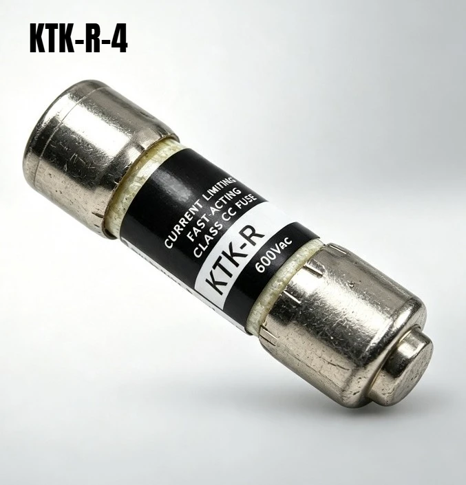 10PCS KTK-R-4 Fuse, 4A 600VAC Class CC Fast Acting Fuse, KTKR4 KTKR4A