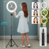 Live Tripod Stand with Ring Light,Brackets Tripod for Smartphone Light Camera,Bracket with Phone Holder for Tiktok Vlog Lamp