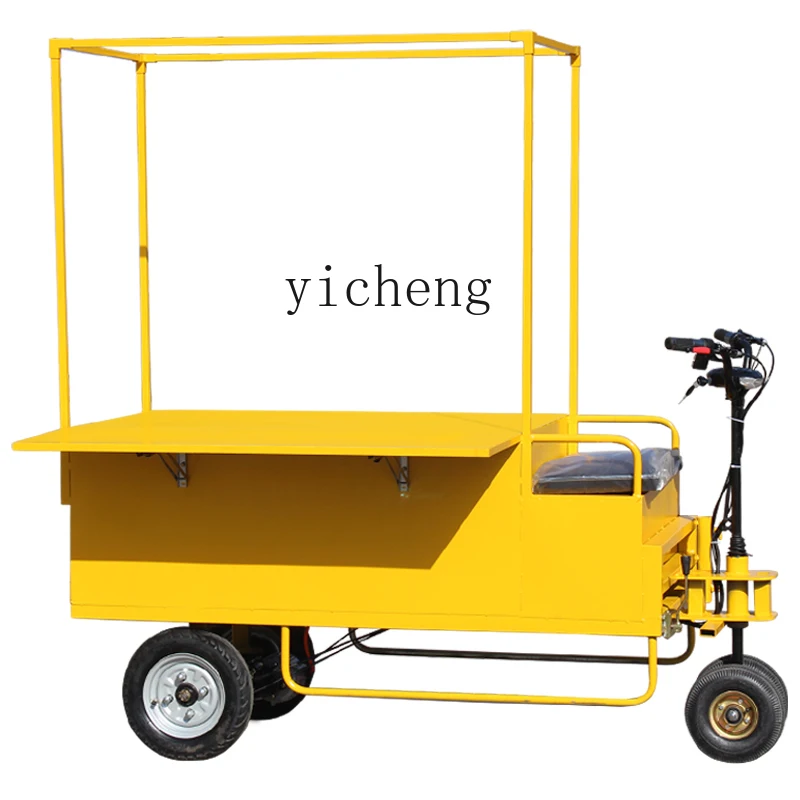 Zz tricycle stall special night market electric stall truck mobile dessert cart food movable folding cart