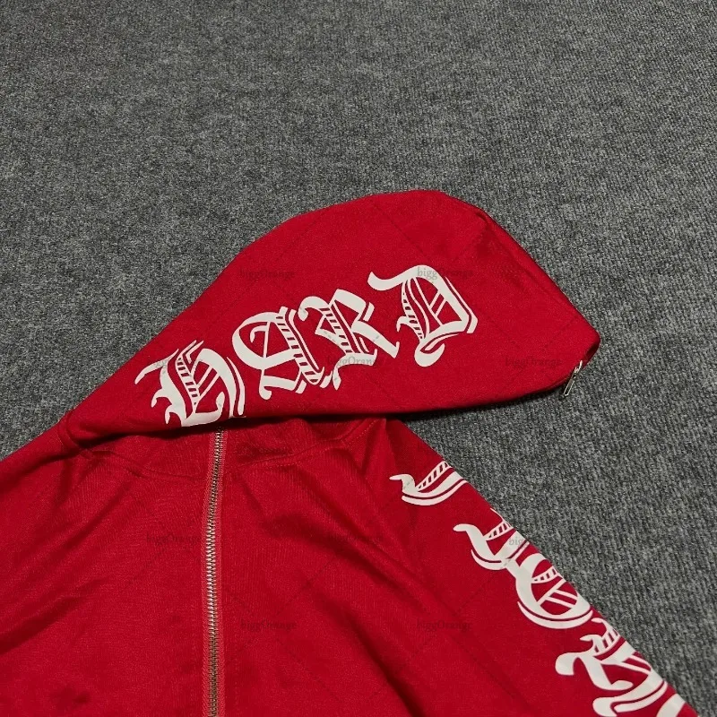 فضفاض إلكتروني طباعة موضة عادية المتضخم قلنسوة بسحاب الرجال Y2k الأمريكية القوطية الشرير شارع العليا Harajuku البلوز النساء