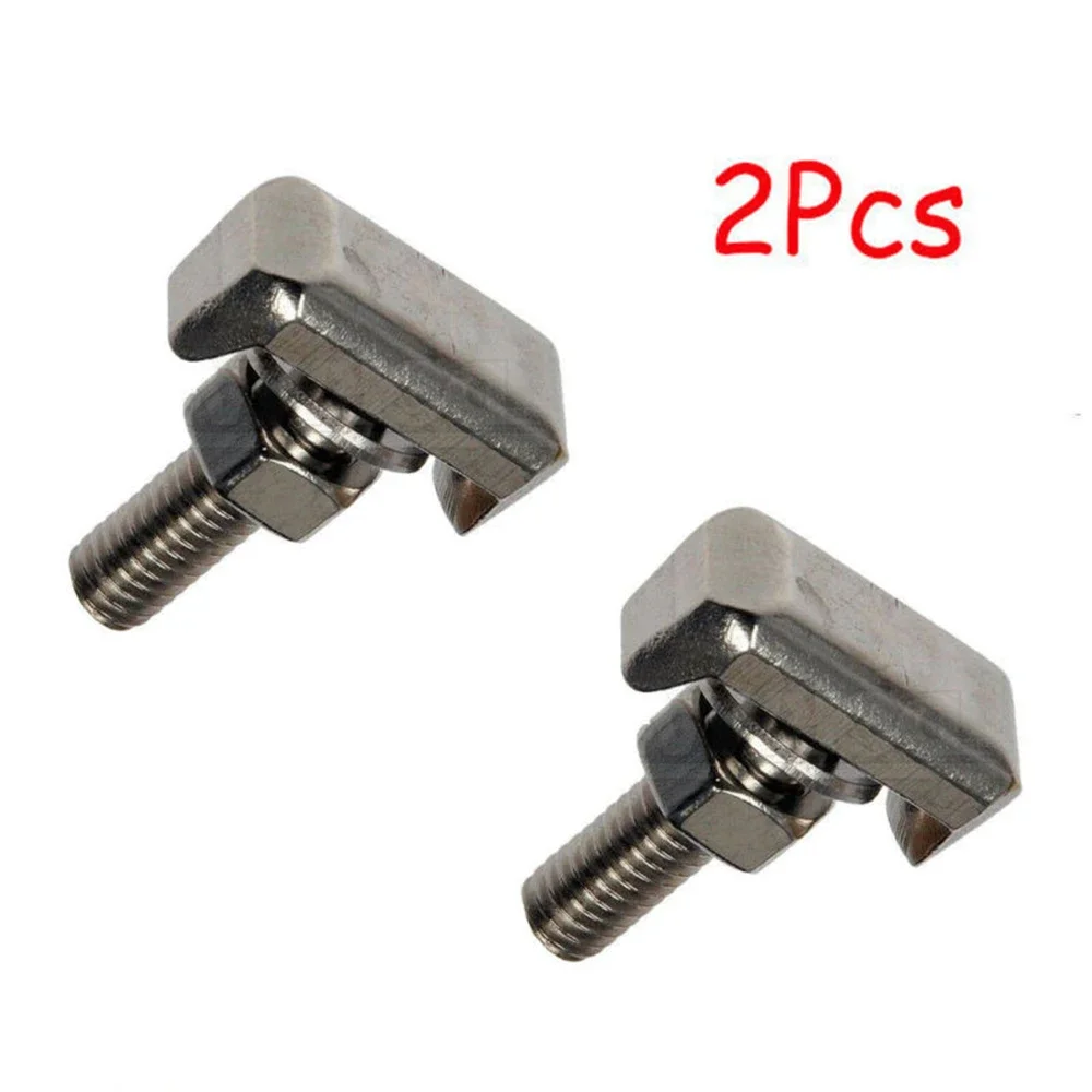 Brand New High Quality 2Pcs Battery Cable Terminal Connectors Car T-Bolt Replace 19116852 Stainless Steel