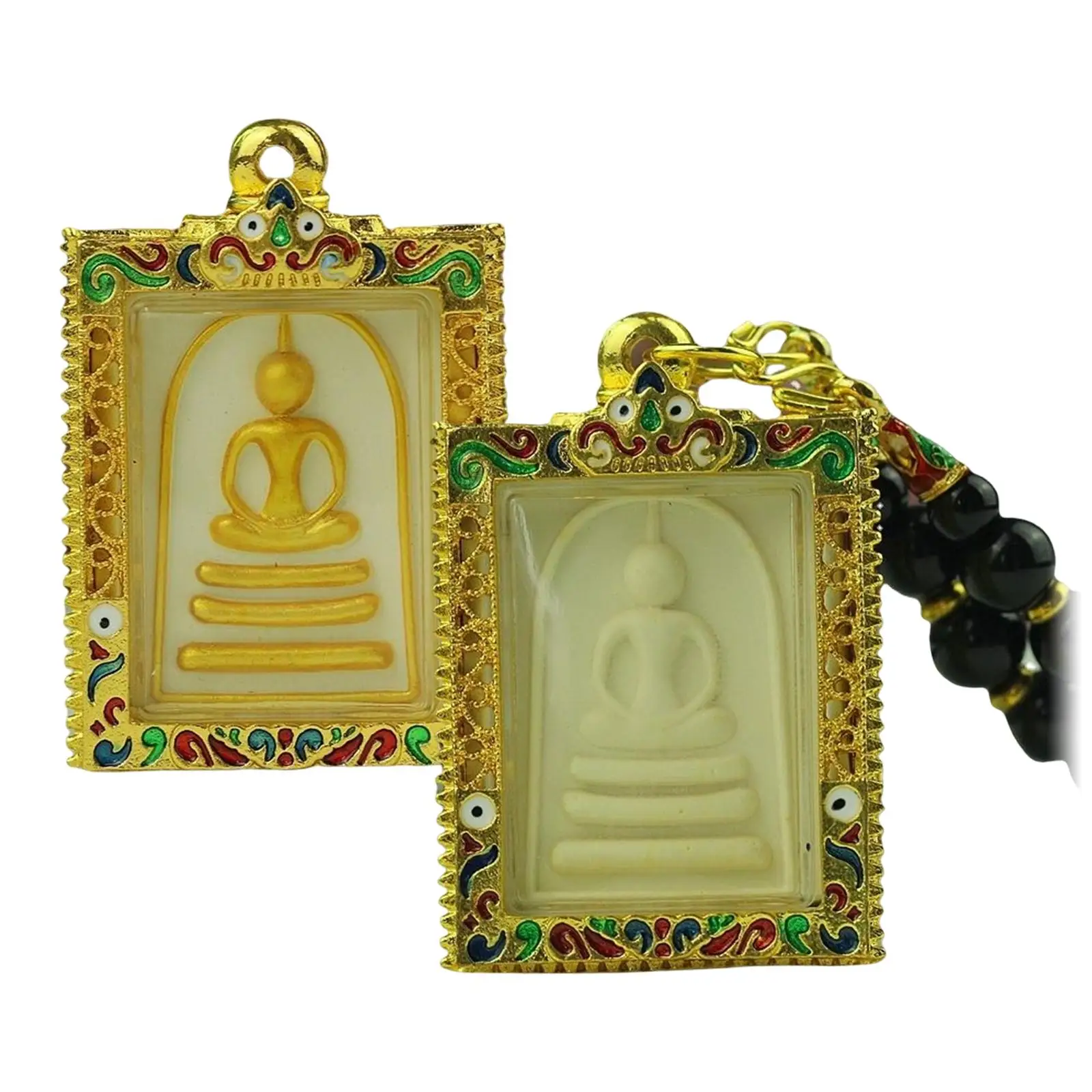 Thai Amulet Pendant Phra Somdej Toh Buddha Southeast Asia Charm for Good Luck