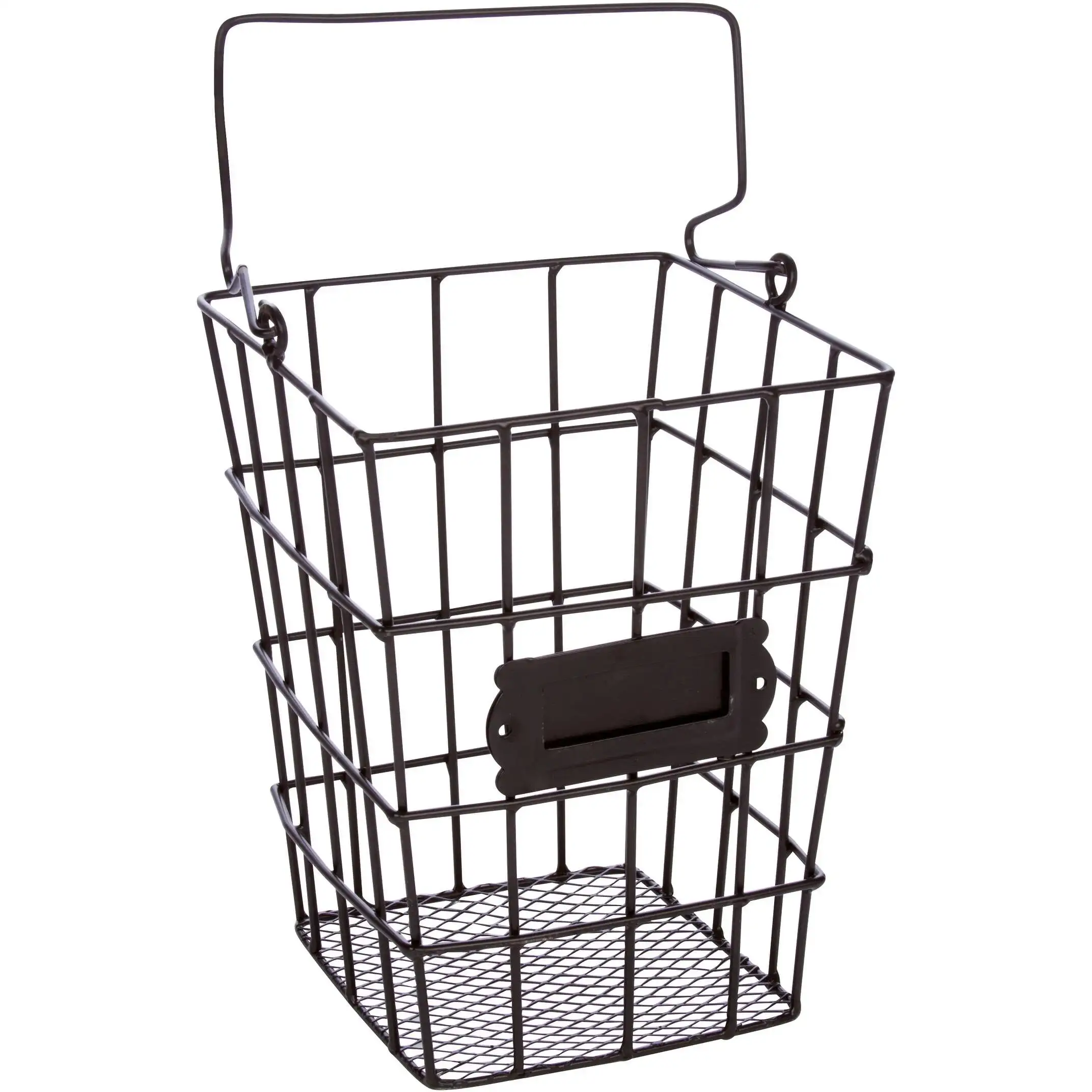

Metal Wire and Mesh Hanging Utensil and Storage Basket by