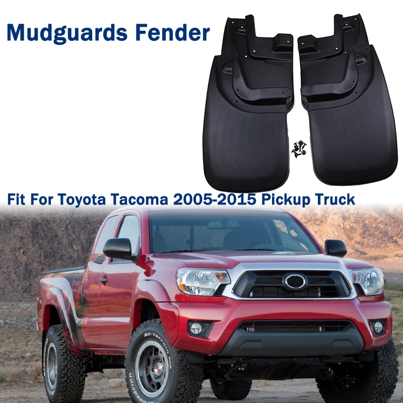 

Mudguards Fender Kit Wheel Mud Flaps Splash Guards Fit For Toyota Tacoma 2005-2015 Pickup Truck Replacement Car Accessories 4pcs