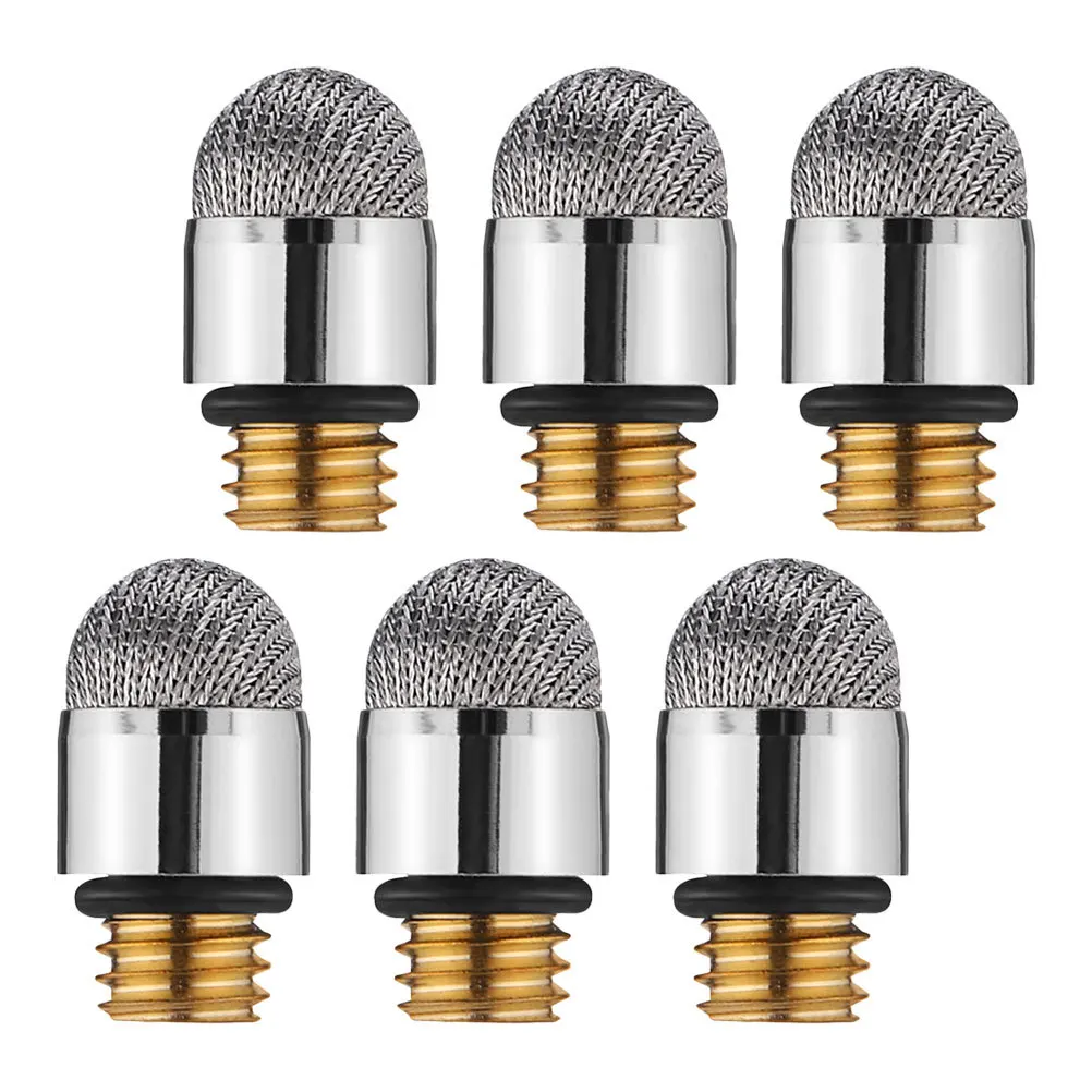 6 قطعة قلم بديل بالسعة نصائح شبكة الألياف موصل المناقير الدقة رسم الكتابة ملحقات شاشة تعمل باللمس