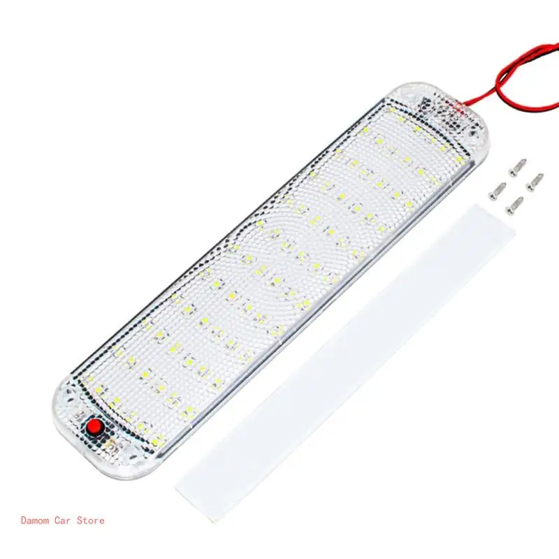 Car LED Lights 72LED 12V-80V Interior Light Auto Roof Ceiling Reading Lamps