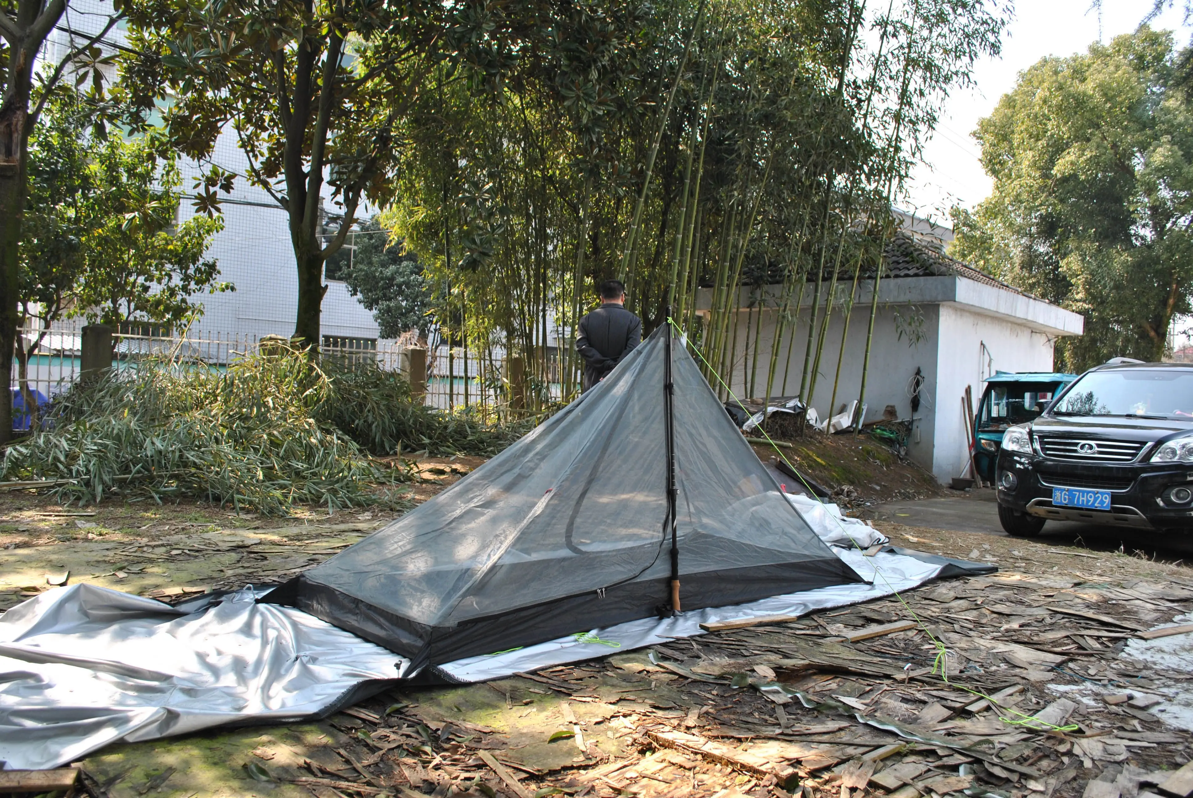 Tenda impermeabile ultraleggera per 1 persona, tenda da campeggio a doppio strato, alta qualità