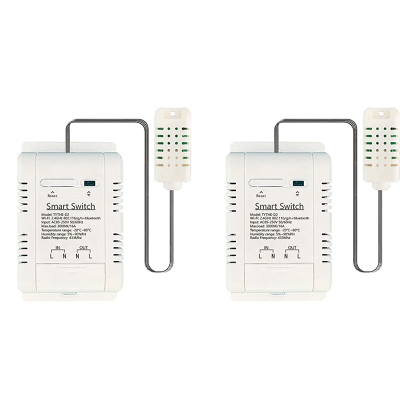 

ABGZ-2X Wifi TH-16 Switch Tuya Wireless Control With Power Consumption Monitoring Temperature And Humidity Thermostat