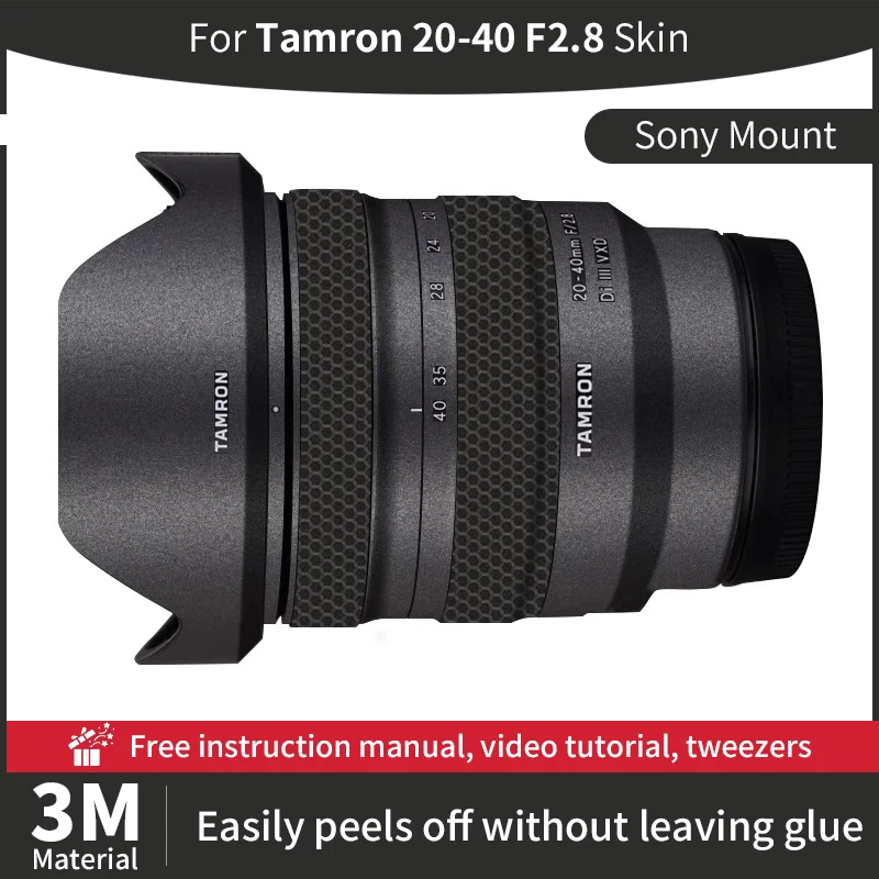 Film de protection anti-rayures pour objectif d'appareil photo, autocollant pour Tamron 20, 40mm, Sony Skin, 20-40mm, F2.8