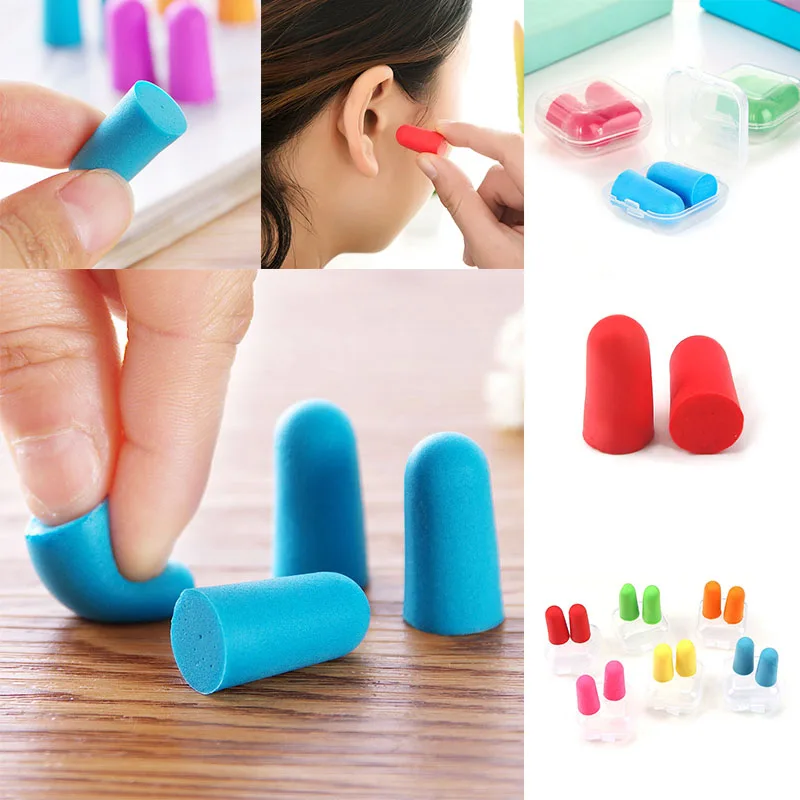 Comfortable Earplugs Antinoise Ear Plugs Sleep Noise Reduction Ear Protector for Sleep Soft Foam Earplugs Anti-Noise