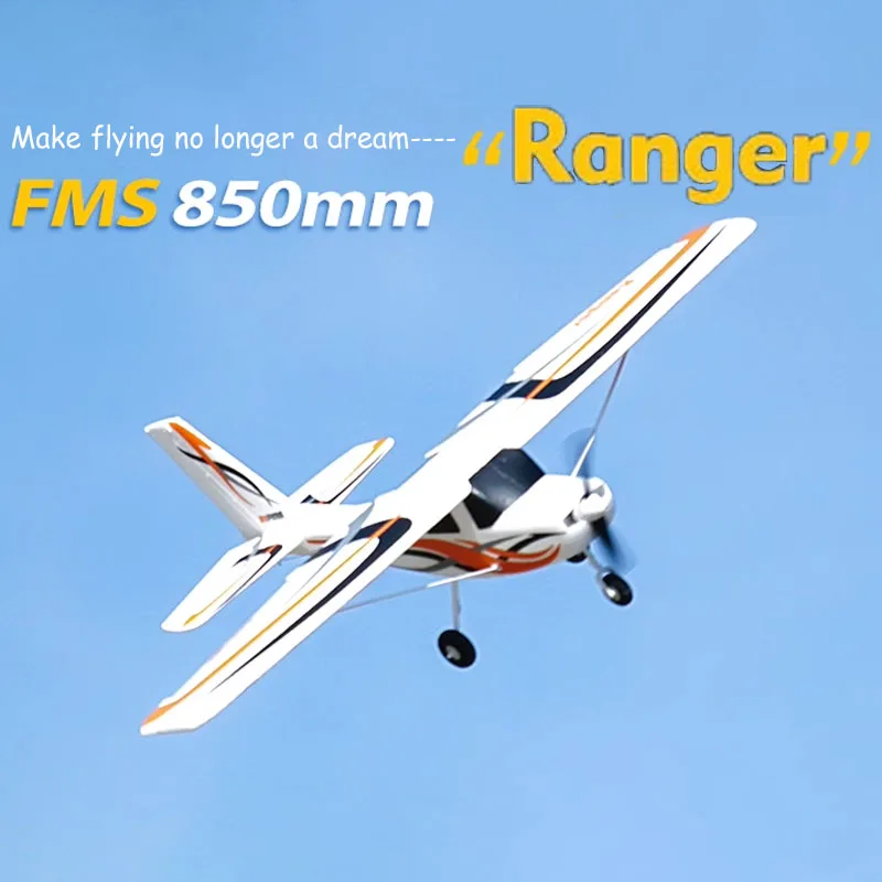 Fms 850mm Ranger Mini Remote Control Aircraft Model Fixed Wing Foam Machine Beginner Training Aircraft Model Pnp/rtf