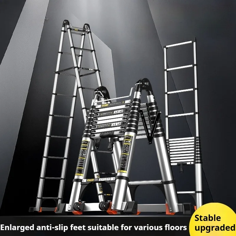 

Aluminum Alloy Telescopic Ladder Anti-Shake Multifunctional Extension Ladder Professional Home Commercial Folding Step Ladder